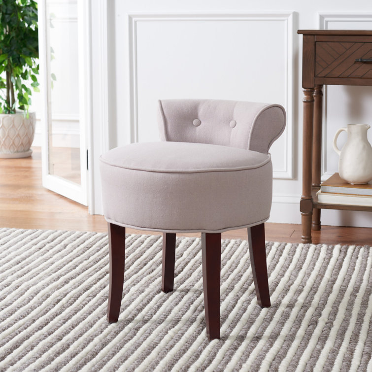 Alcott Hill Vanity Solid Wood Accent Stool Reviews Wayfair Canada